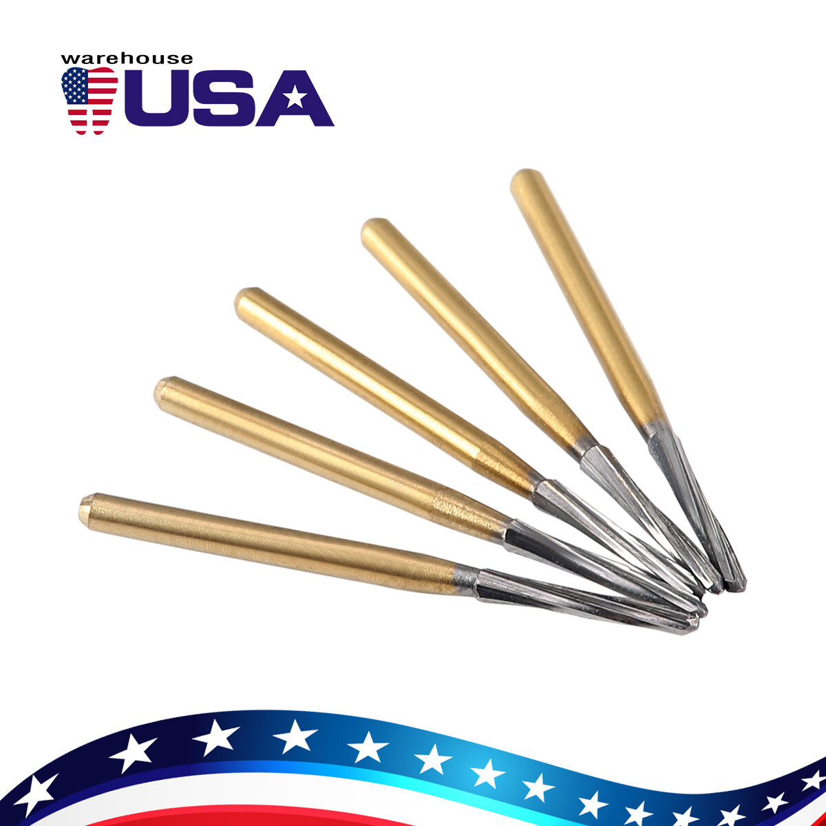 Dental Endo ENDO-Z Tungsten Carbide Burs FG Round Bur High Speed 21/25/28mm