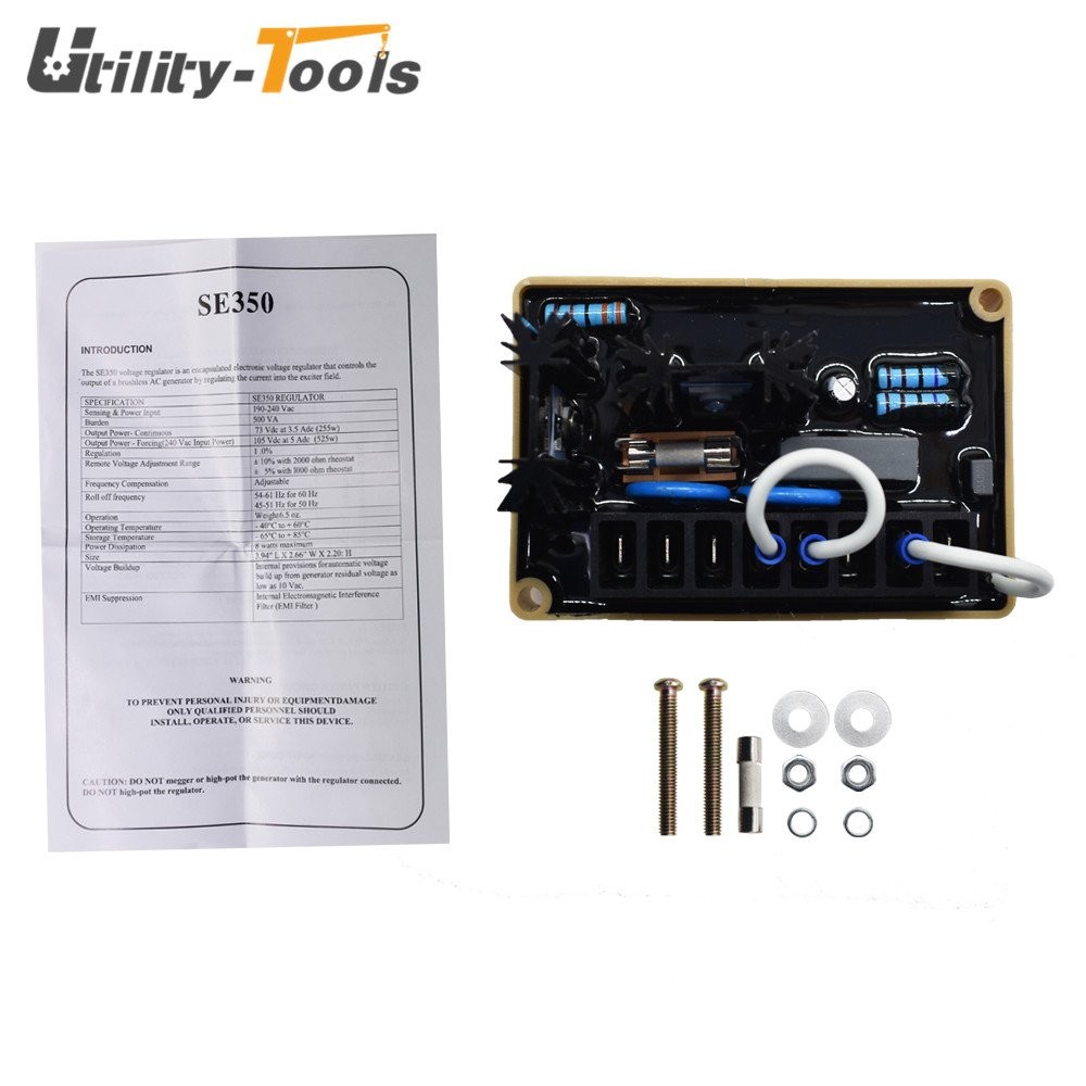 1 Pack Automatic Voltage Regulator AVR SE350 For Generator Electric Controller