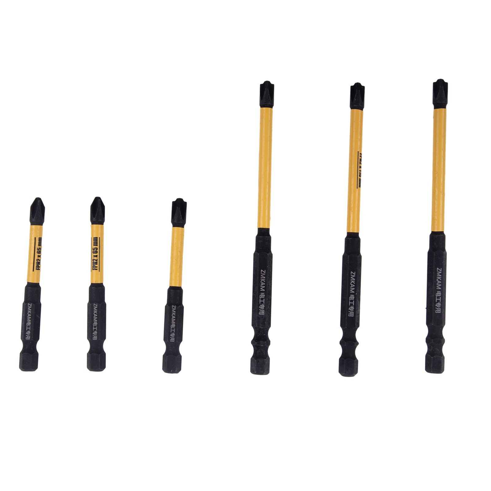 Magnetic Electrician Screwdriver Bit Set with FPH2 FPH2 65 110 150mm