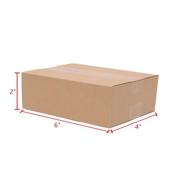 100 Corrugated Cardboard Paper Boxes 6x4x2 inches Carton Shipping Boxes Durable