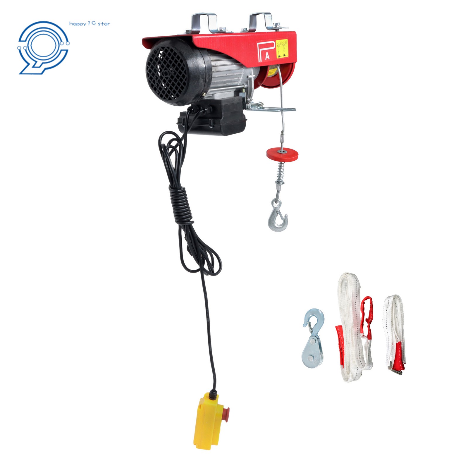 1760LB Electric Winch with 14ft Wired Remote Control for Factories,Warehouses