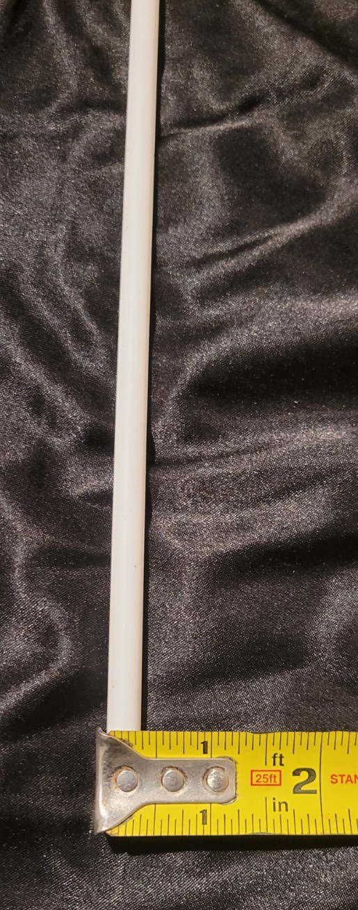 6) Teflon 5/16 Dia Round Stock 12″ long (.312 X 12.000) INV#W-85