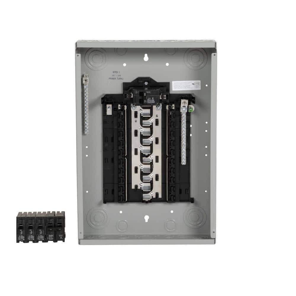 Main Breaker SN Series 100 Amp 20-Space 20-Circuit Plug-On Neutral Load Center