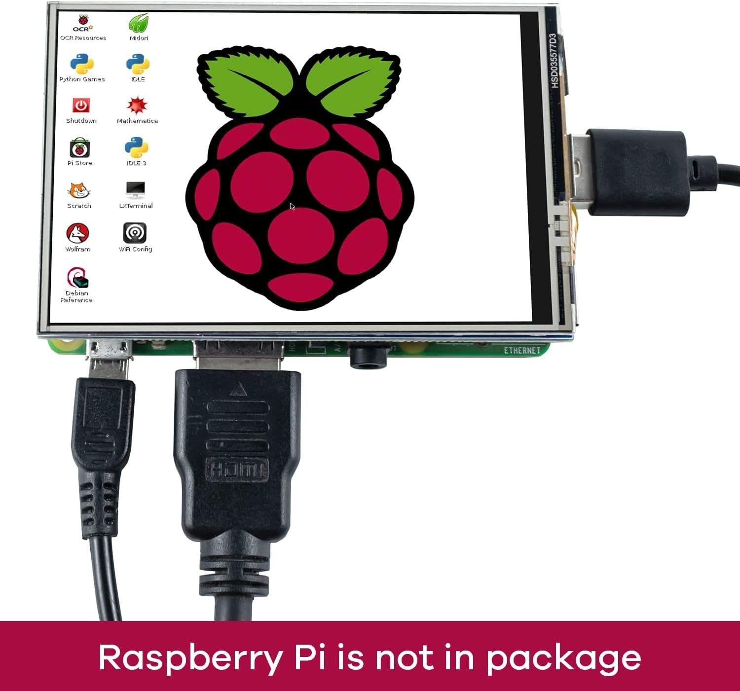 3.5 Inch 480×320 Touch Screen TFT LCD SPI Display Panel for Raspberry Pi B, B…