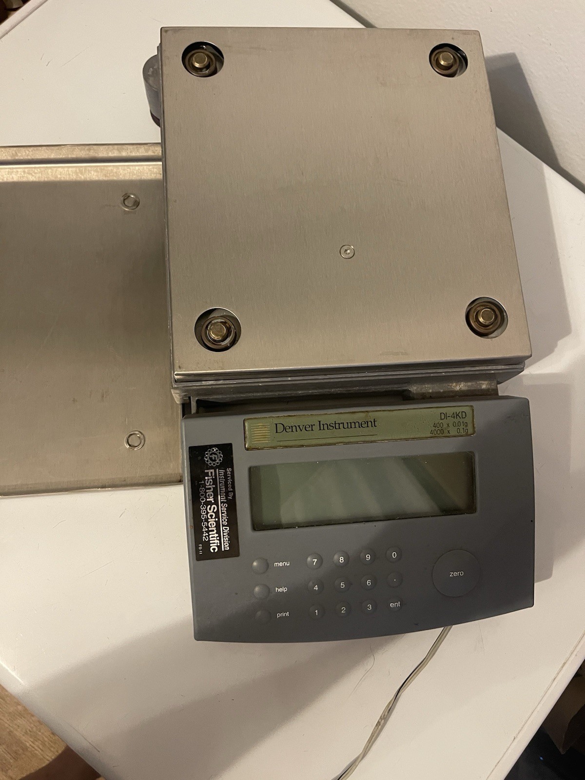 Denver Instrument DI-4KD Digital Scale Balance 4000g x 0.1g For Parts Repair