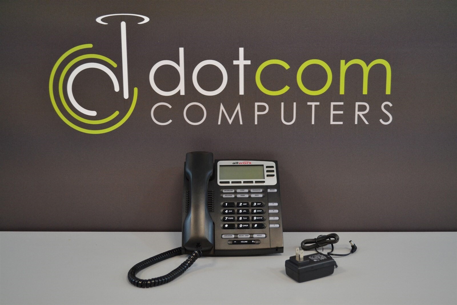 Allworx 9204 Voip Display IP Phone POE 6X 10X 24X 8110041, AC Pwr+ Free Shp
