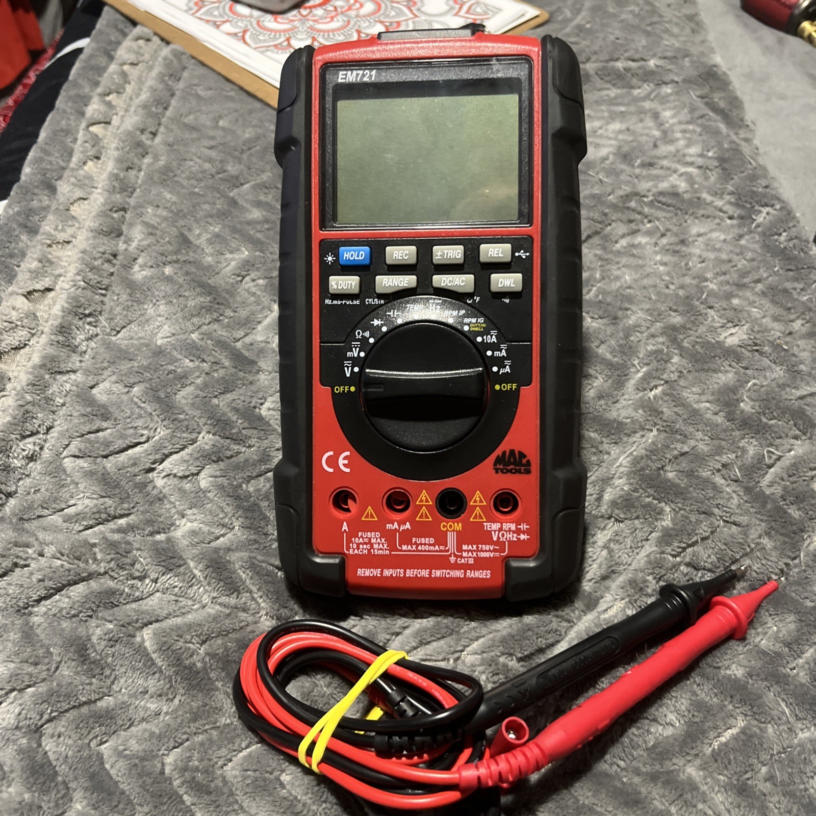 MAC Tools EM721 CAT III 1000V Digital Multimeter