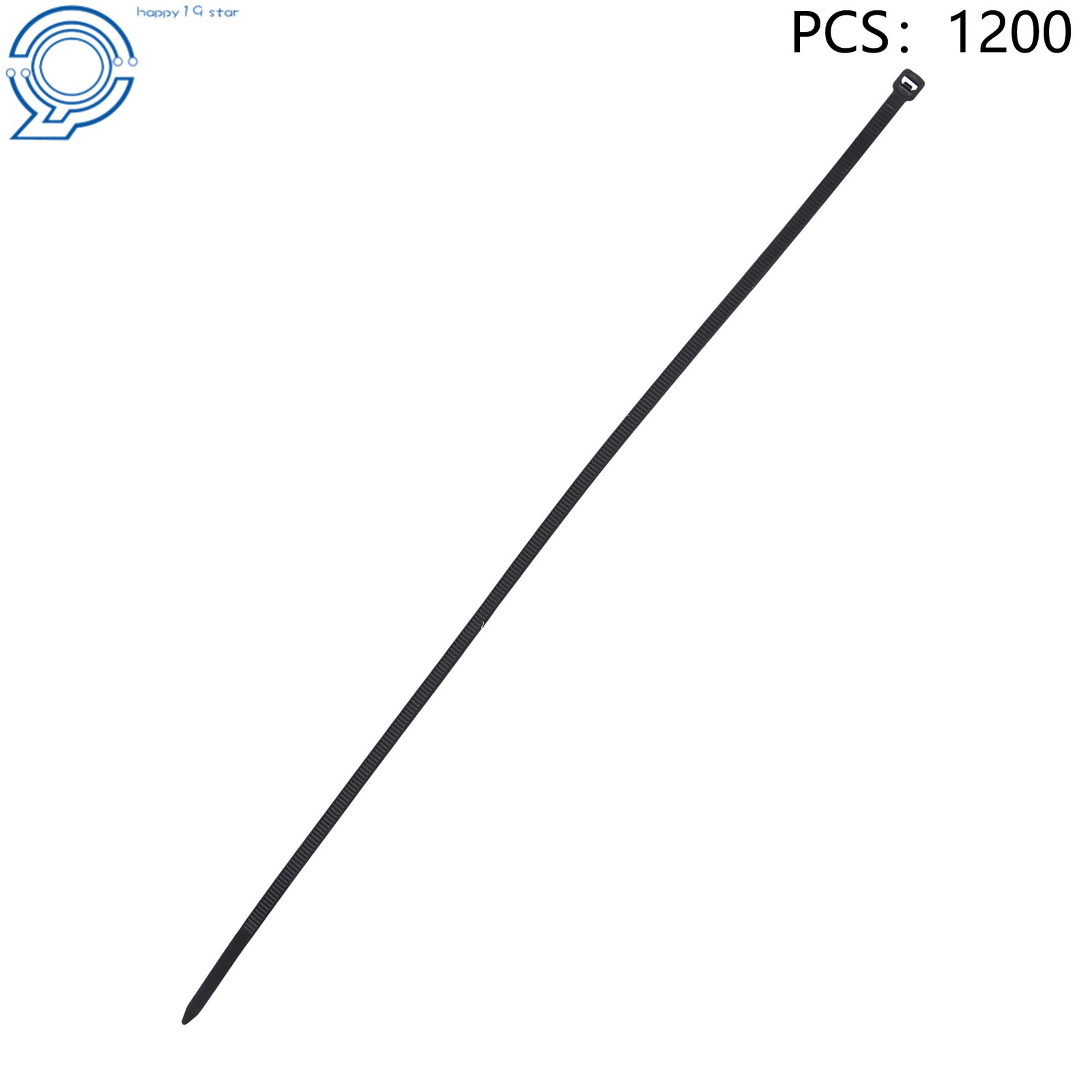 Zip Ties 1200pcs Nylon 14″ Heavy Duty 50lb Self-Locking Cable Ties Width 0.18in