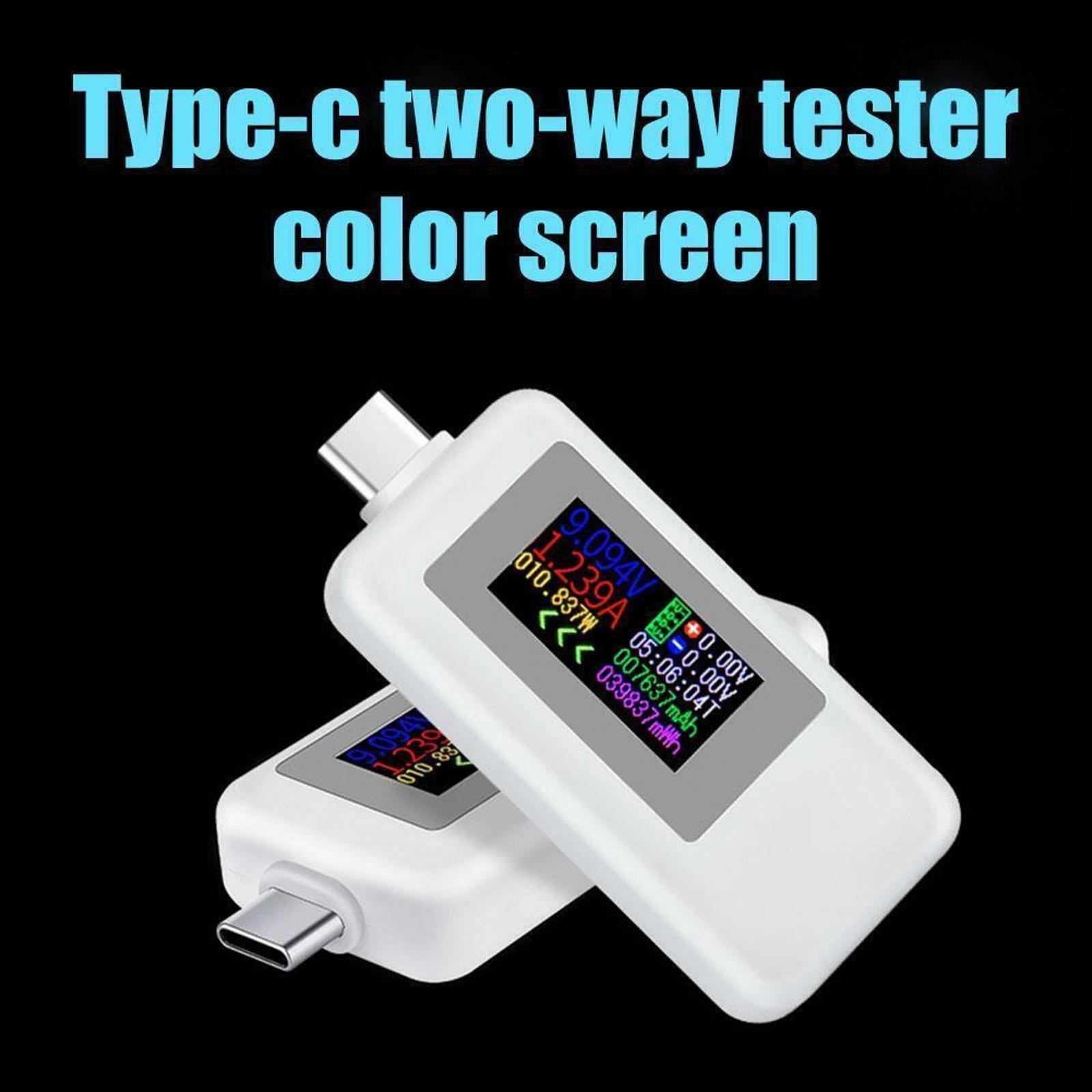 Type-C Power Tester Voltage Current Capacity Meter USB-C Multimeter 5A 4-30V C