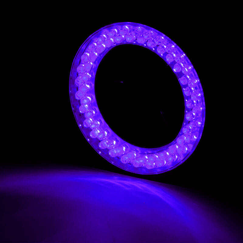 60 LED Purple UV Light Source Microscope Ring Light Lamp Illuminator 110V-240V