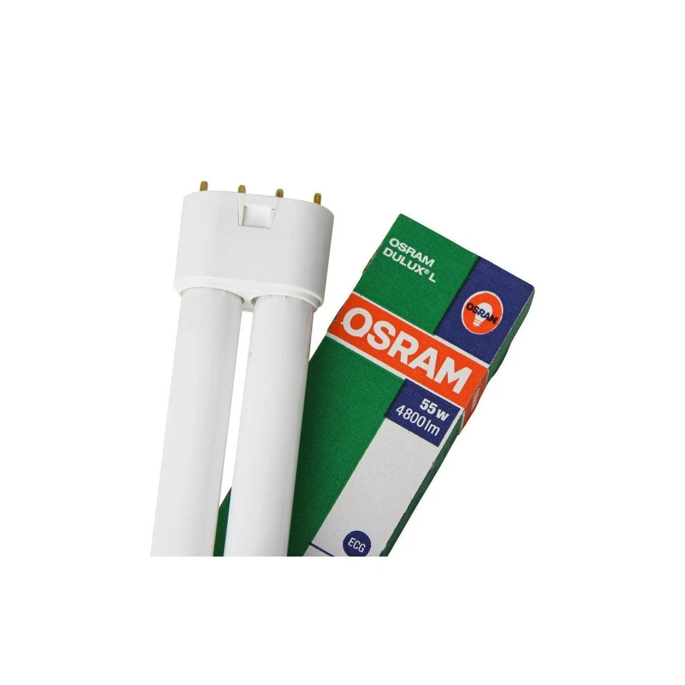 10 Pack OSRAM DULUX L 55W/840 4800lm LUMILUX Cool White Compact Fluorescent 2G11