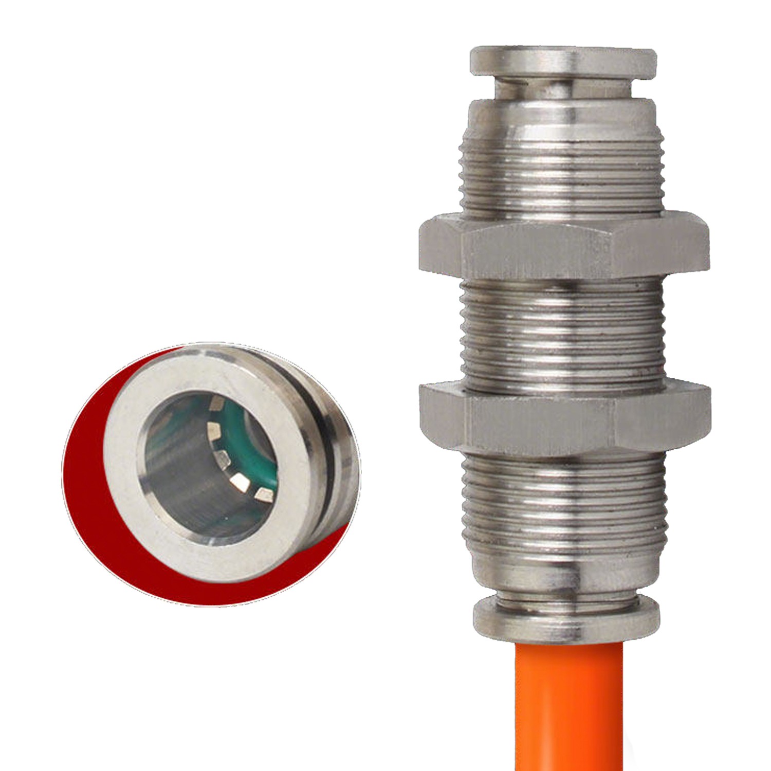 A2 Stainless Steel Pneumatic Push in Connectors Air Water Pipe All Type Fittings