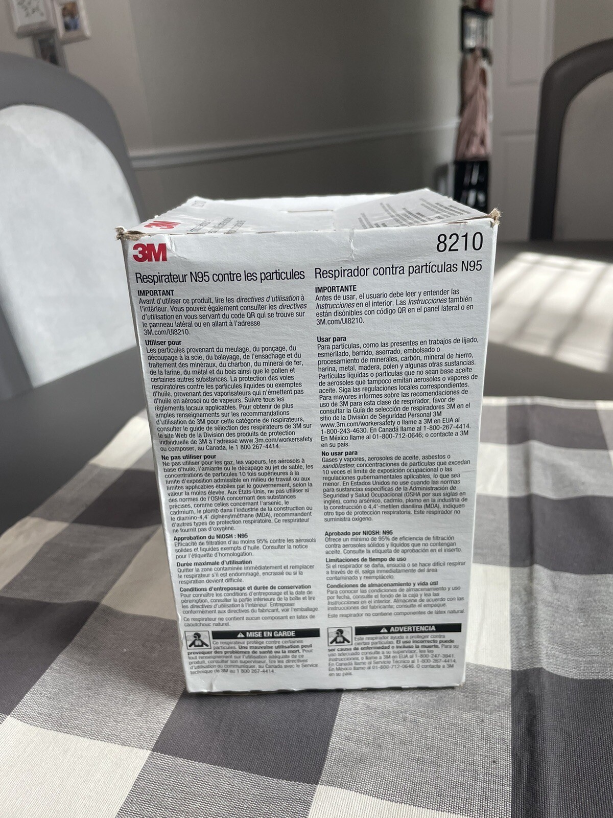 3M N95 #8210 Masks Box Of 20 – New In Open Box