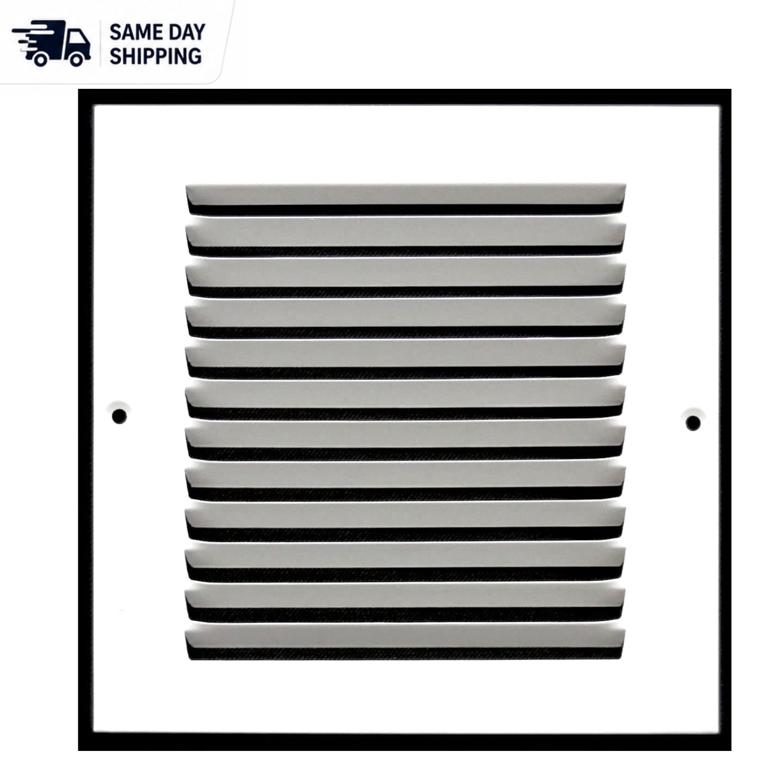 Durable Powder-Coated 8” x 8” Air Grille for HVAC – Scratch-Resistant Finish