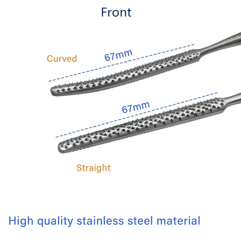 Bone File Bone Rasp Grinding Bone Orthopedic Surgery Instrument Straight Curved