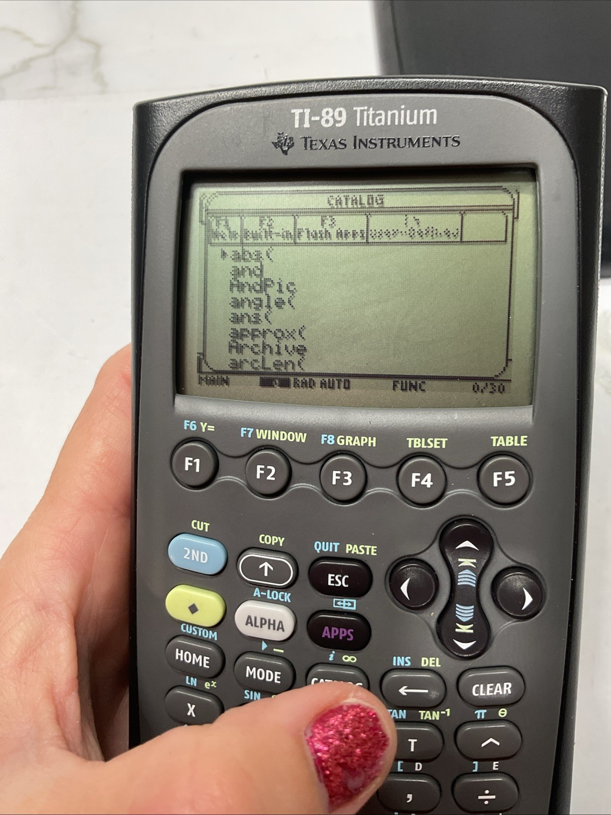 Texas Instruments TI-89 Titanium Graphing Calculator w/ Cover Tested Working