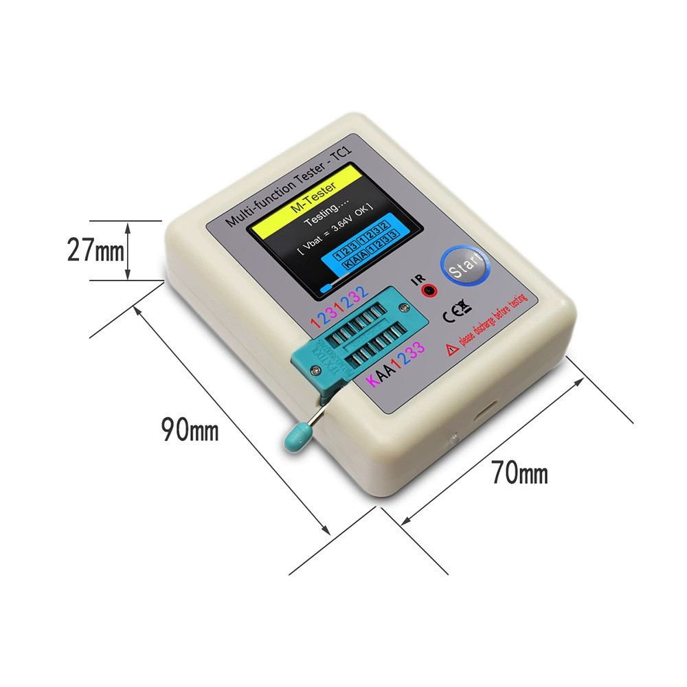 Multi-Function Tester LCR-TC1 1.8 inch for Diode Triode Capacitor Resistor ESR