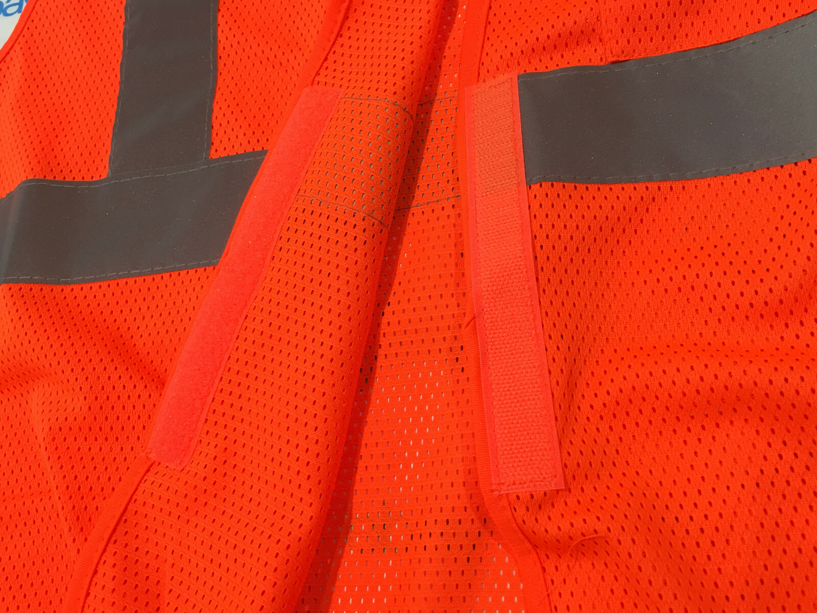 PIP Florescent Orange Safety Mesh Vest Silver w/ Reflective Stripes Men’s L