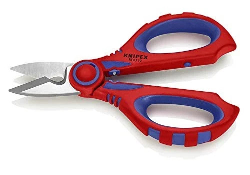 KNIPEX Tools 95 05 10 SBA Electricians’ Shears with Crimp Area for Ferrules,