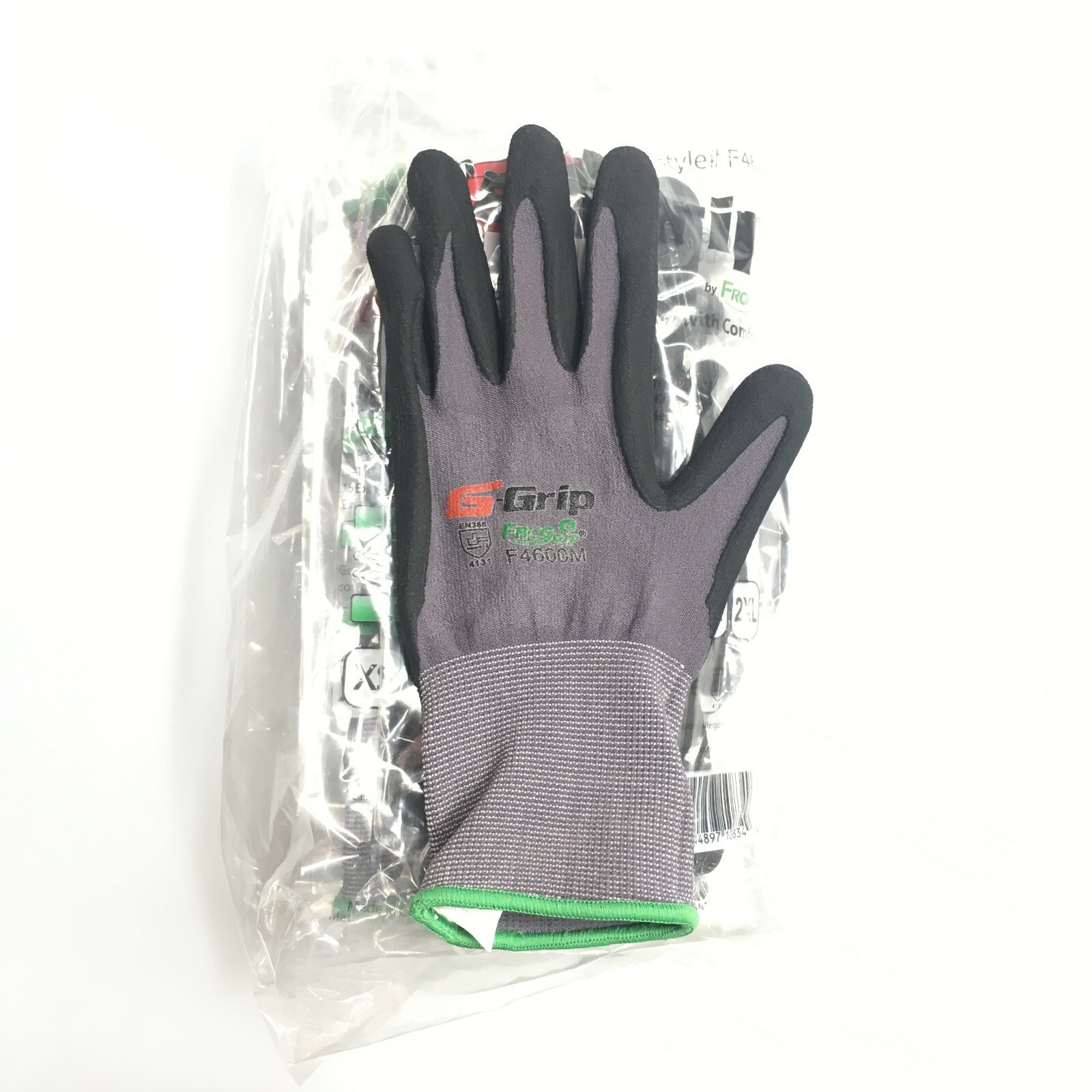 24 PAIRS Work Gloves Liberty G-Grip Foam Nitrile Micro Foam-Palm Coated F4600