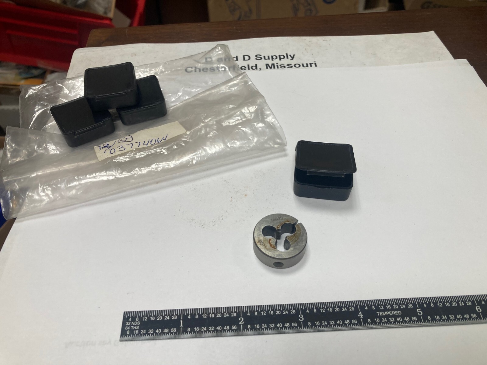 Value Collection 314-1142, 1/4-28, High Speed Steel, Round Adjustable Die 1″ OD
