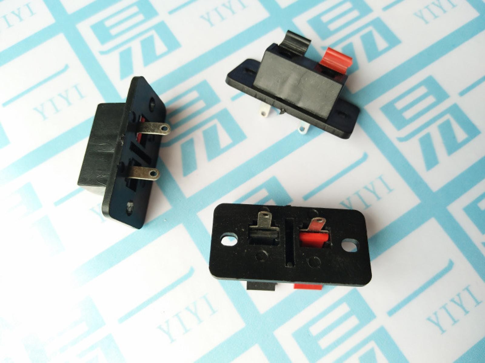10 Pcs 2 Way Push Release Connector Plate Stereo Speaker Terminal Strip Block D