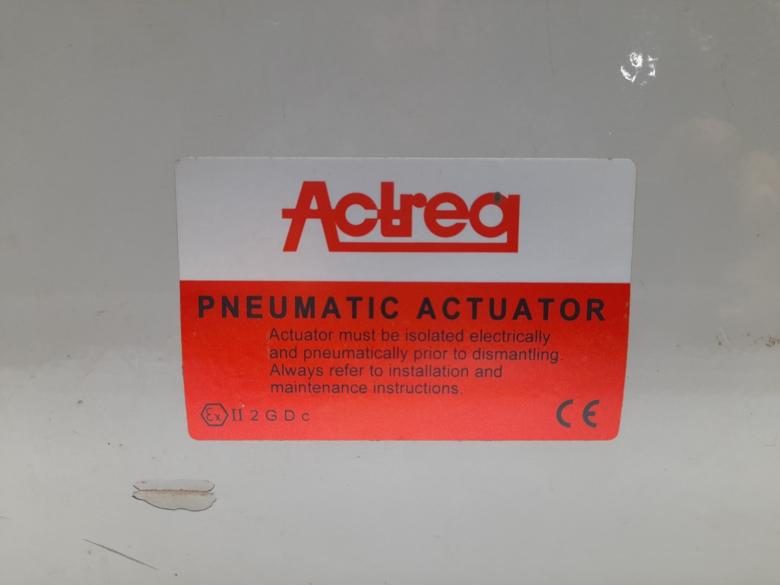 ACTREG ASR 850 Pneumatic Actuator PMax. 150psi 10bar ASR850