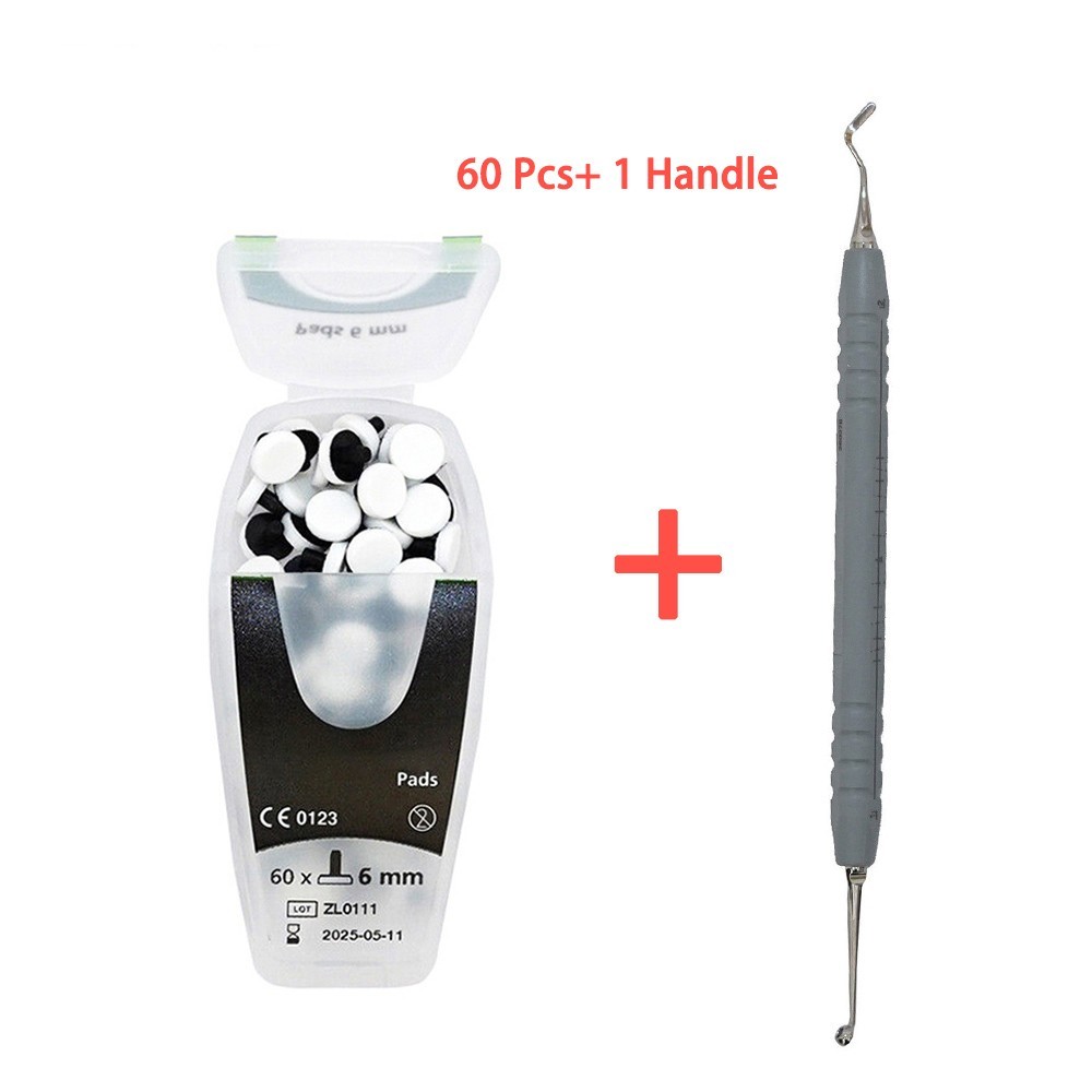 Dental OptraSculpt Foam Pads Kit Veneer Composite Resin Filling Spatula Handle