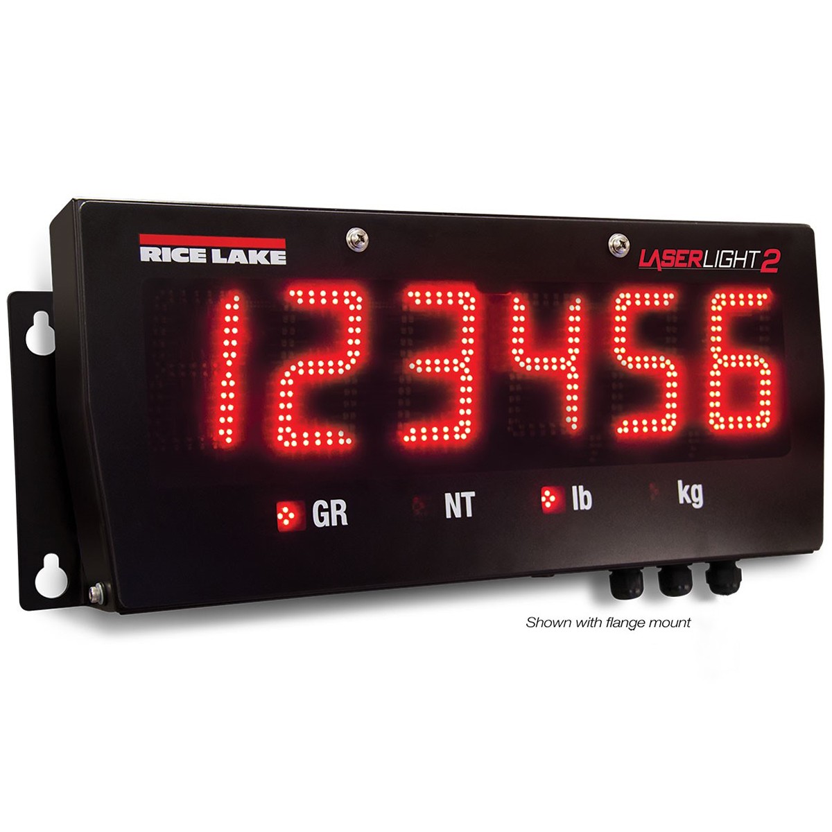 Rice Lake 167091, 4″ LED Remote Display with 4″ Flange Mount Bracket