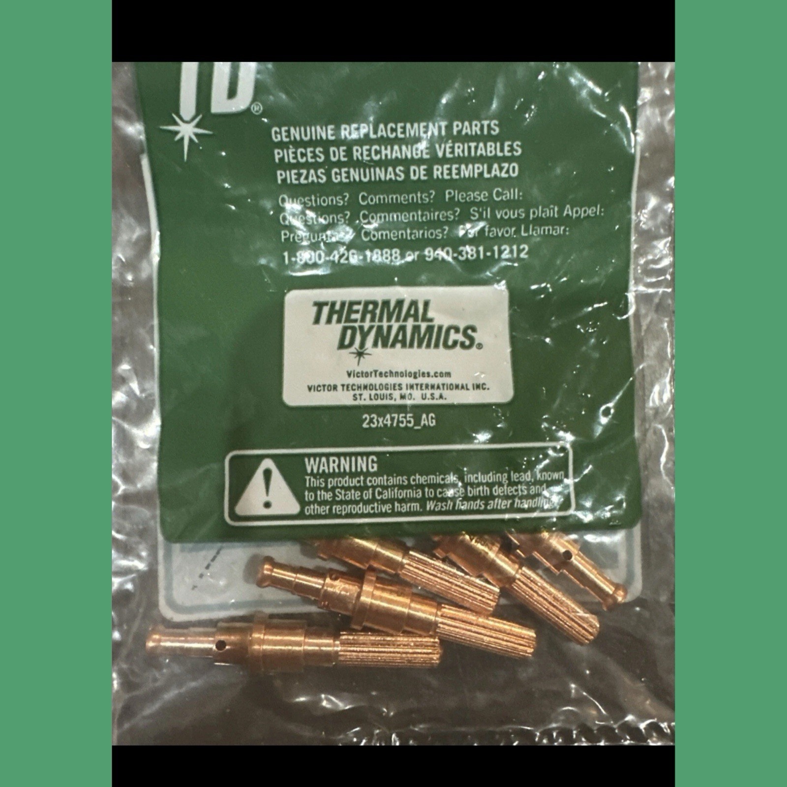9-8215 Electrode Genuine Thermal Dynamics SL60 / SL100 Plasma Torch 5 PIECES NEW