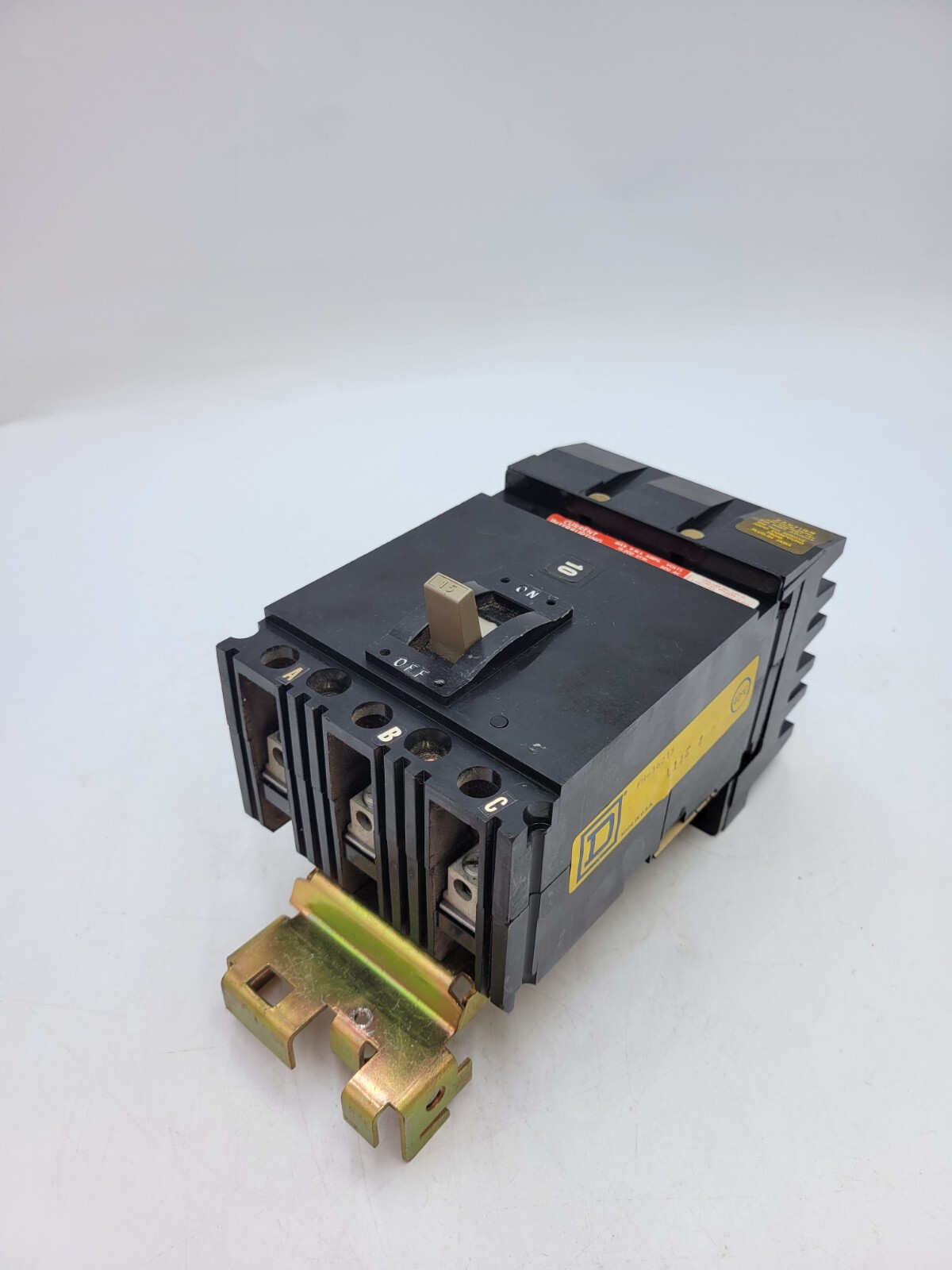 Square D FH-36015 I-Line Circuit Breaker 15A 600V 3P 3PH Type FH 15 Amp 3 Pole
