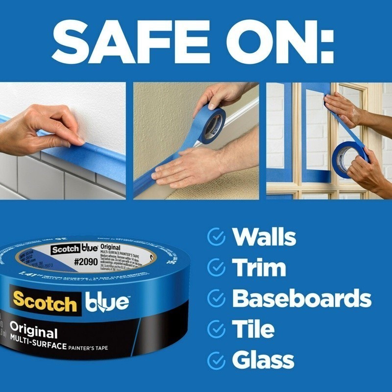 Multi-Surface Painters Tape Removable Indoor Outdoor UV Resistant 14 Days New