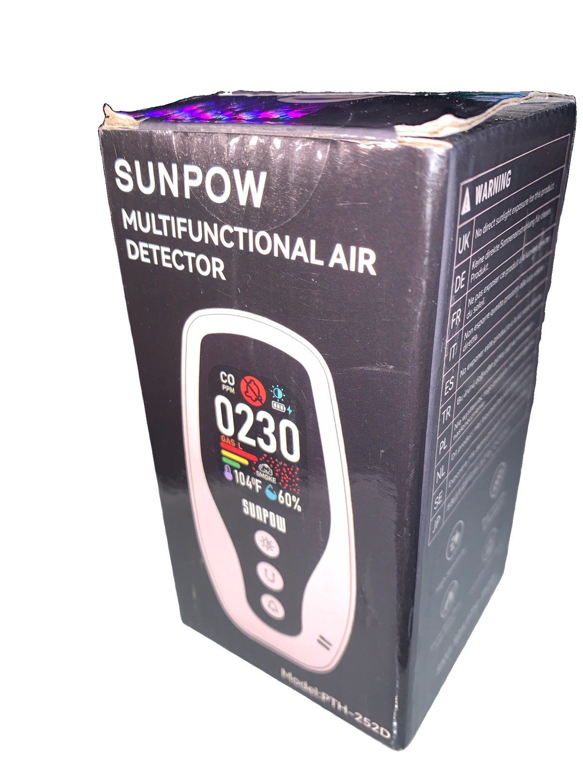 6-in-1 Plug-In Carbon Monoxide Detector – Natural Gas Leak Detector-Smoke Alarm