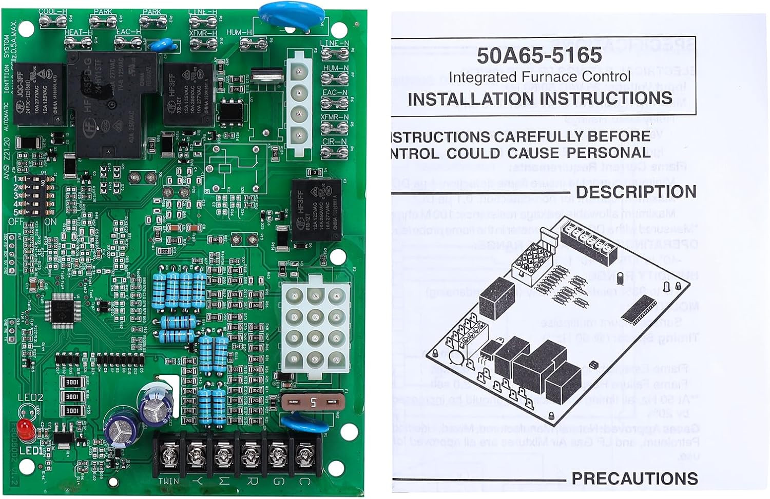 Furnace Control Circuit Board for Trane, White-Rodgers, American Standard