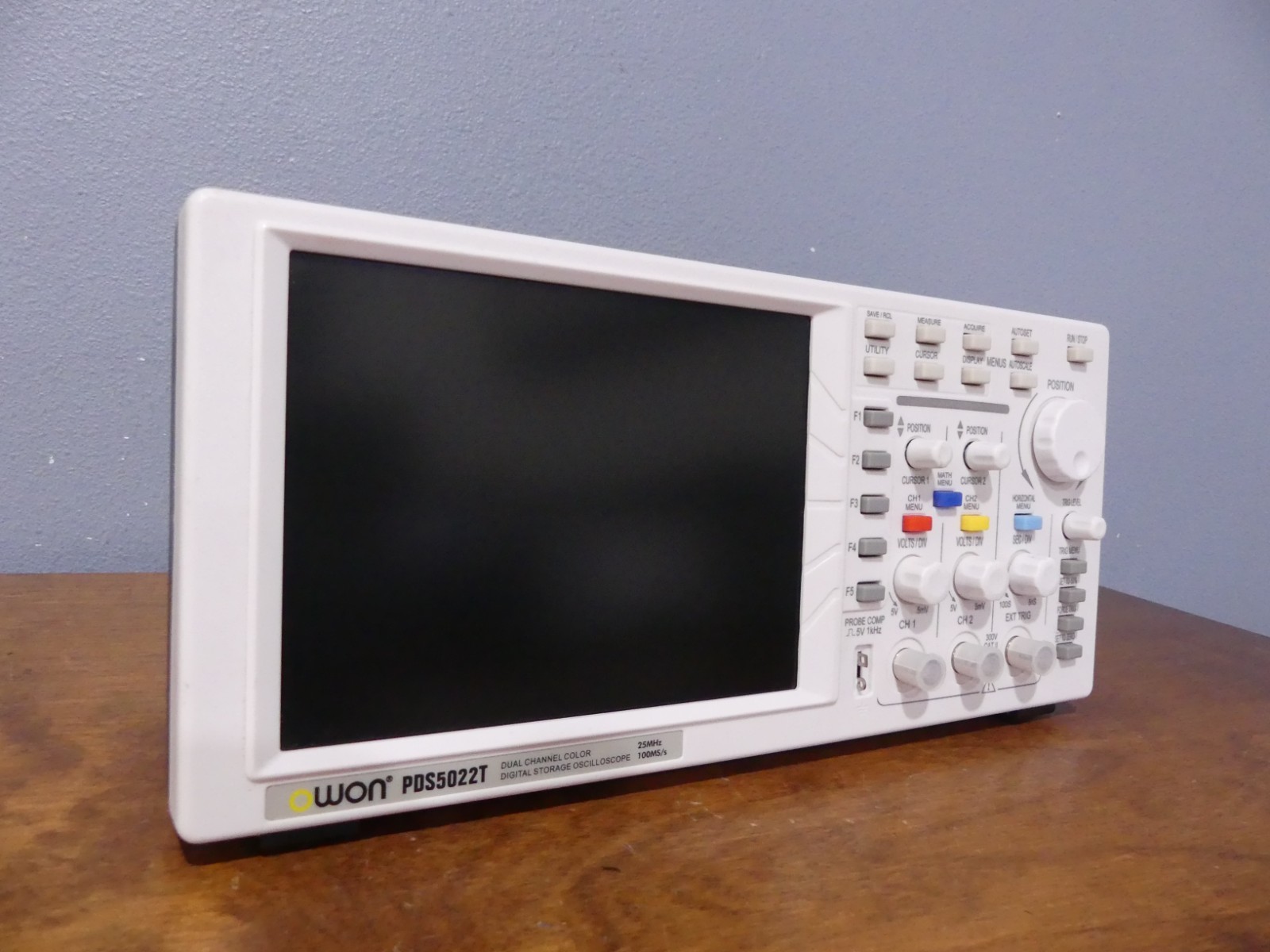 OWON PDS5022T Model 2 Channel 25MHz Digital Oscilloscope Color LCD Screen