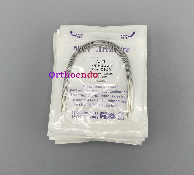 100Pcs Dental Ortho Super Elastic Niti Arch Wire Round Rectangular Wires Natural
