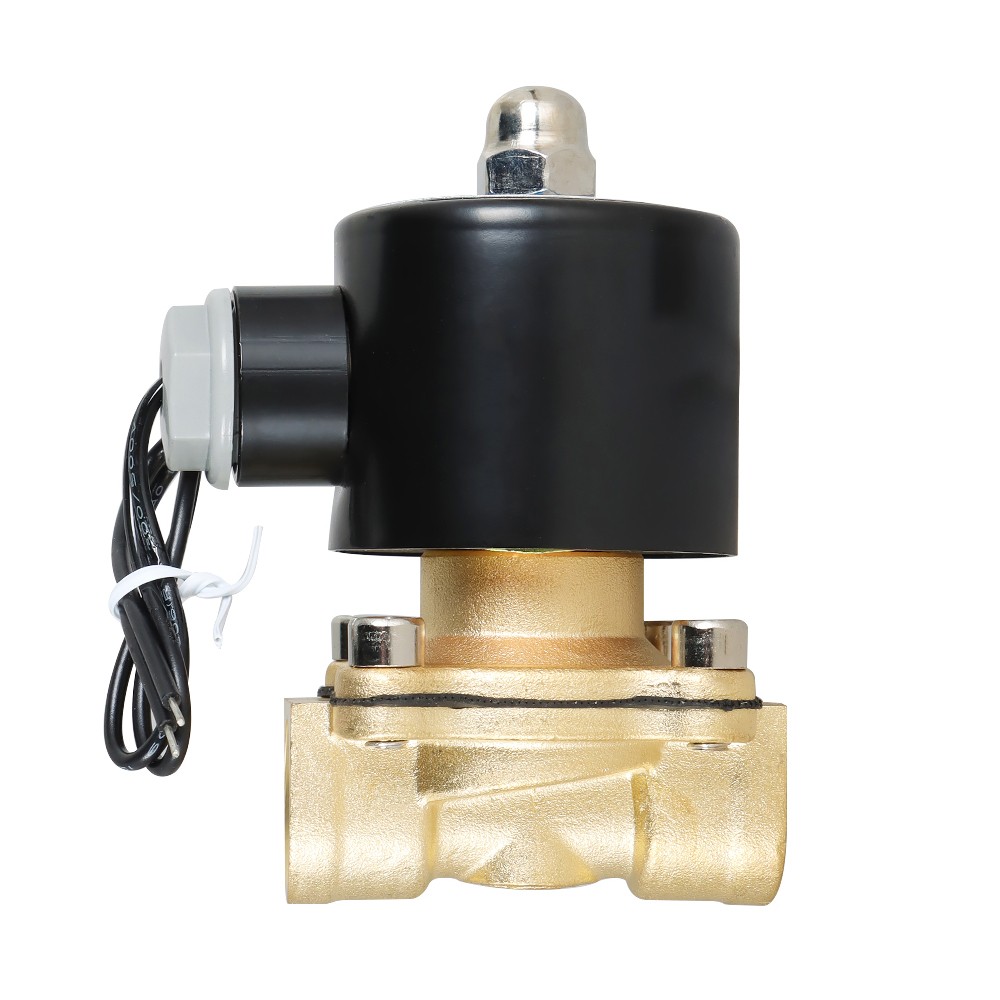 1/2-inch 12V DC Brass Electric Solenoid Valve NPT Gas Water Air Normally Closed