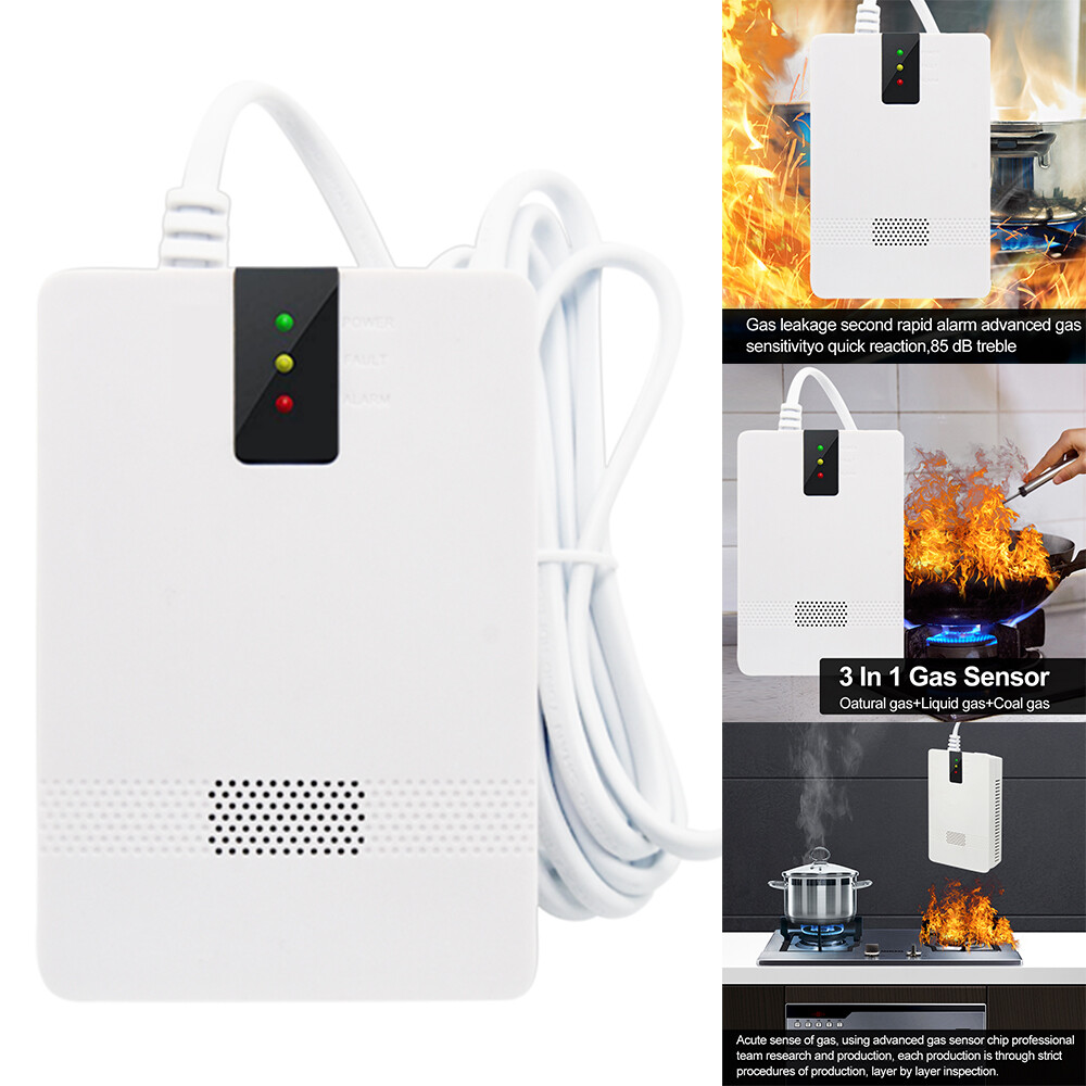 Portable Gas Leak Detector Tester Propane Methane Natural Gas Alarm Sensor Safe