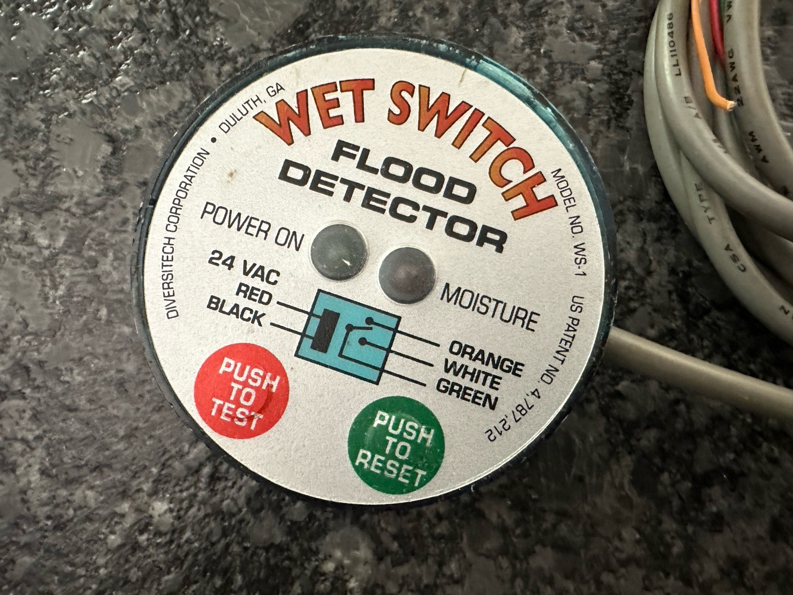 DiversiTech WS-1 Wet Switch Flood Detector
