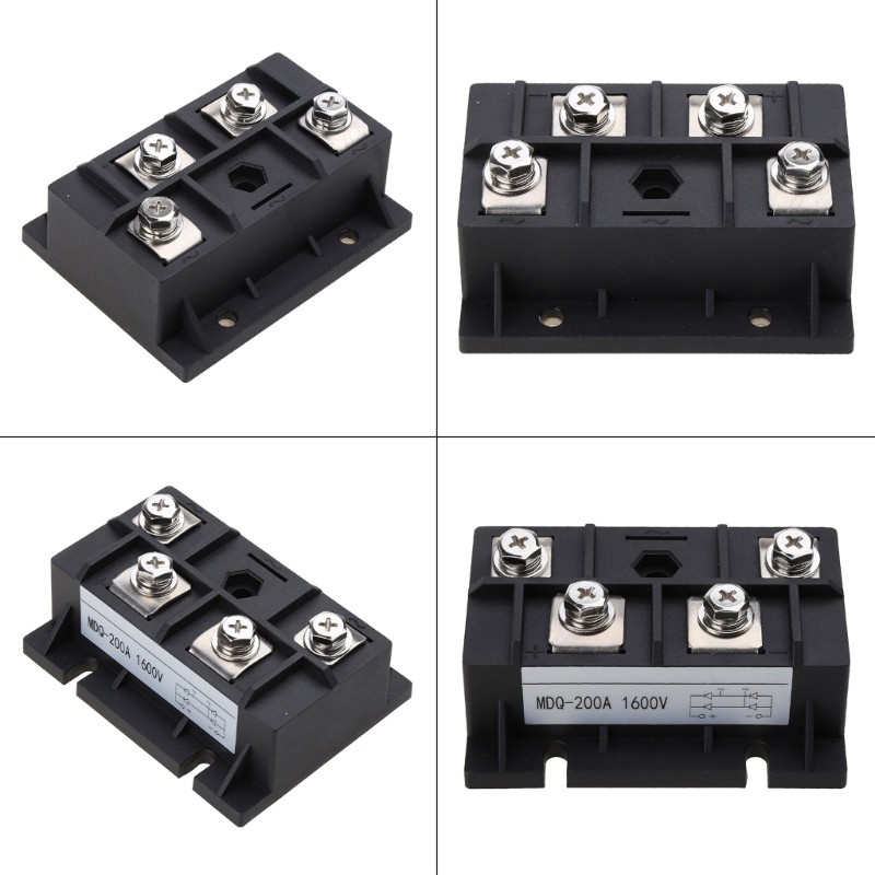 Single-Phase Diode Bridge Rectifier 200A 1600V Copper Base High Power AC to for