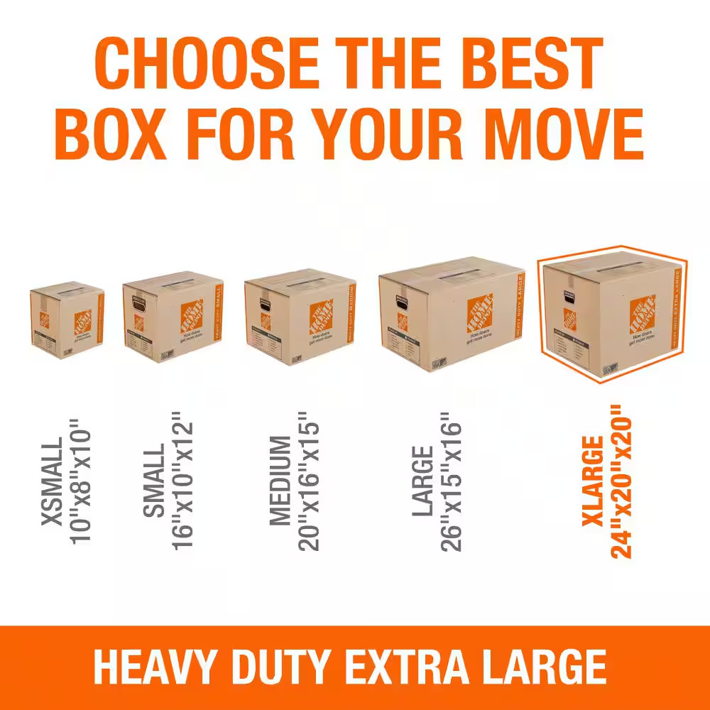 Extra Large Heavy Duty Moving, Shipping, Packing Box with Handles