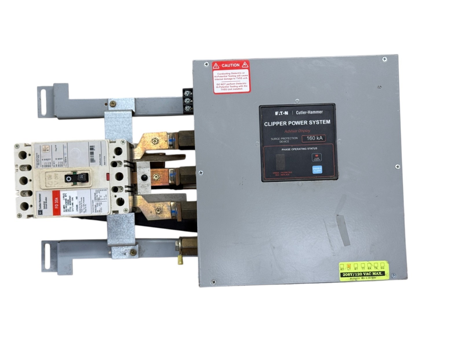 EATON CPS160208YAH 160KA 120/208V CLIPPER POWER SYSTEM SURGE PROTECTION DEVICE