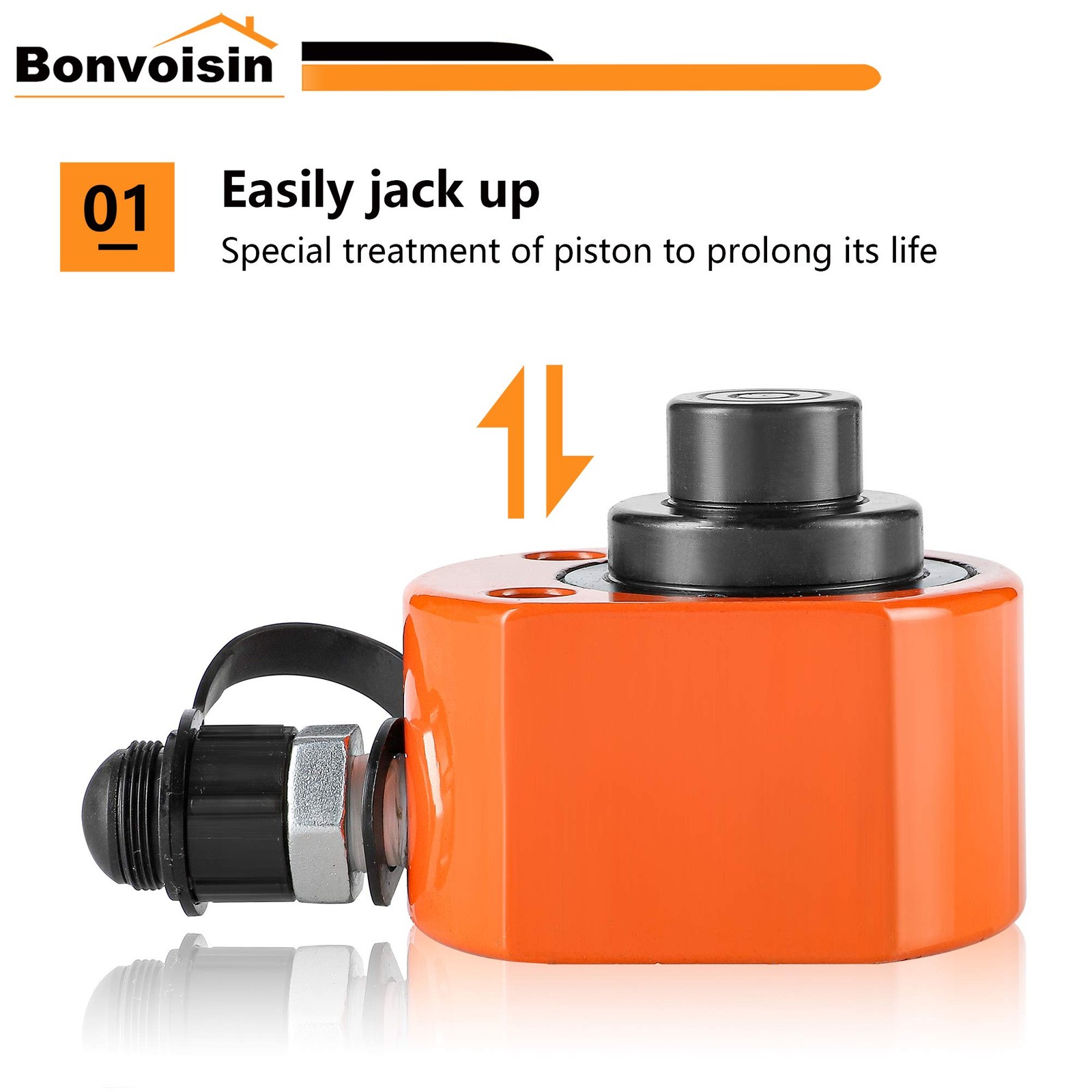 Bonvoisin 20T Hydraulic Cylinder Jack Porta Power Mini Hydraulic Ram Multi-Actin