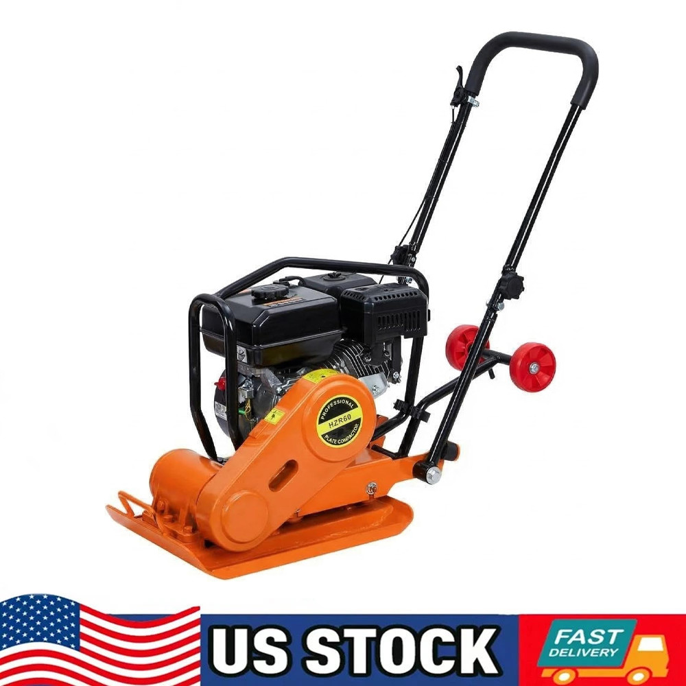 7HP Self-Propelled Plate Compactor w/Shock 4200 Lbs Force 12″ Compaction Depth