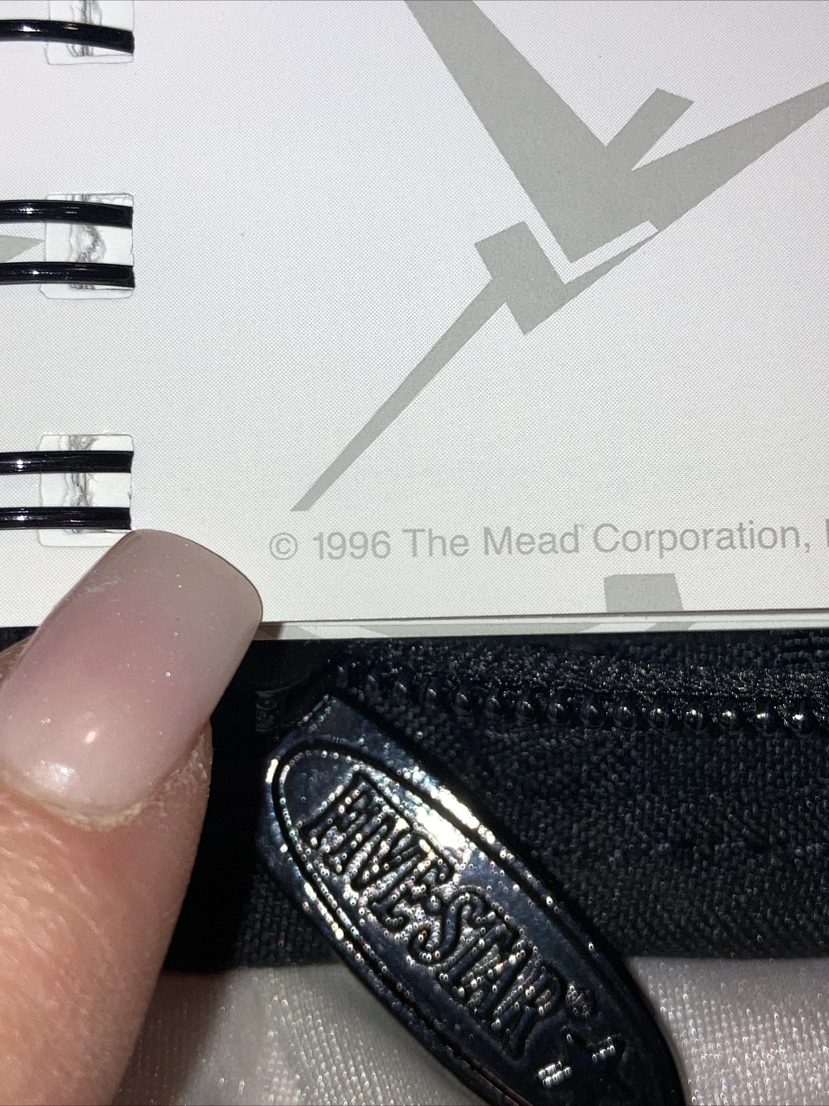 Mead Five Star Fat Little Day Planner 6.75″x5.5″ Zipper Binder Organizer 1996 !