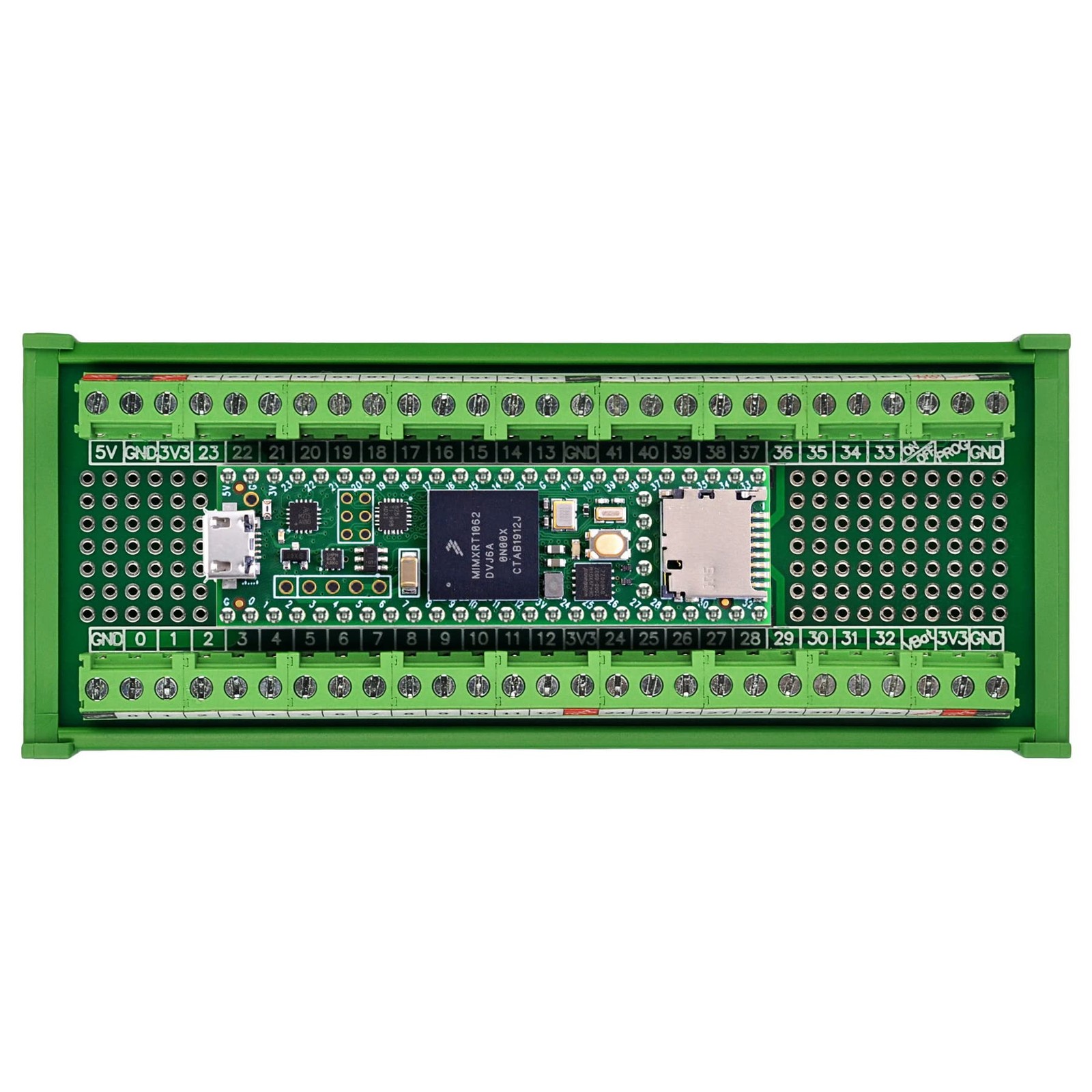 Terminal Block Breakout Board Module For Teensy 4.1, Din Rail Mount Ve