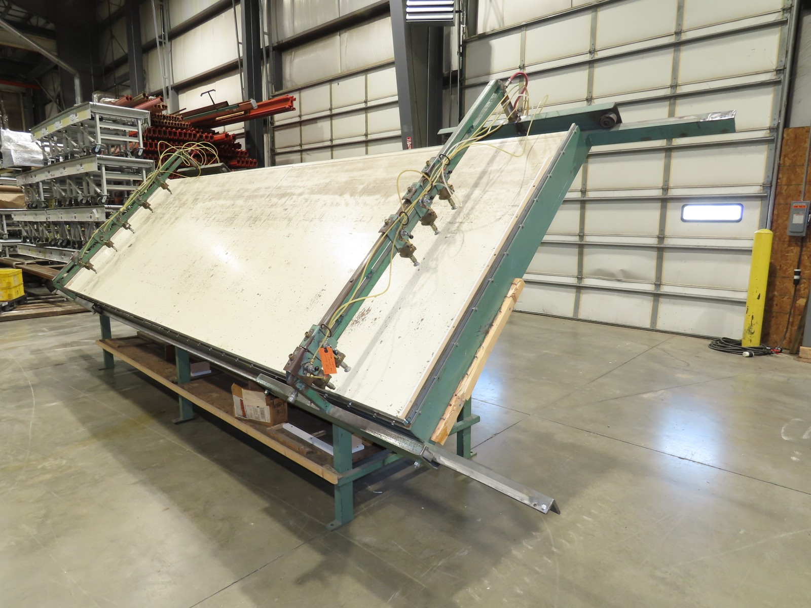 5’x 16′ Face Frame Assembly Table Pneumatic Dual Clamp Steel Frame