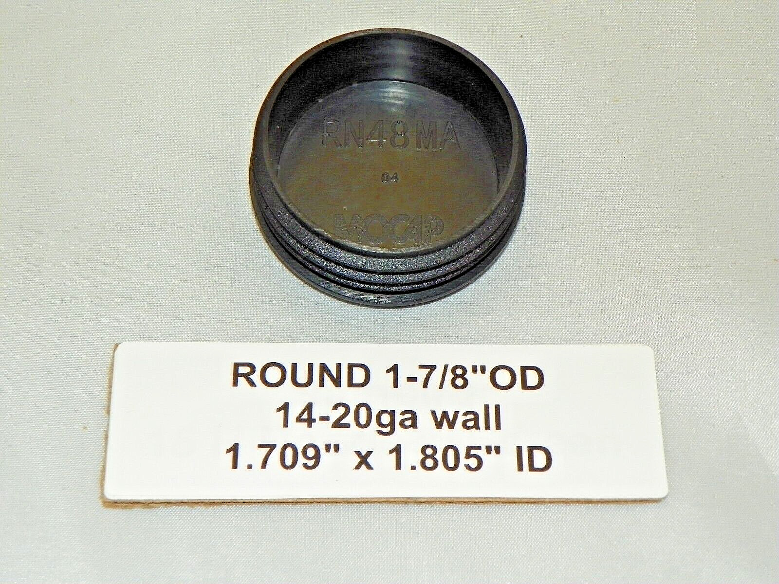 Plastic Insert Caps & Plugs the open end of 1-7/8 » Round Tube 14-20 gauge wall