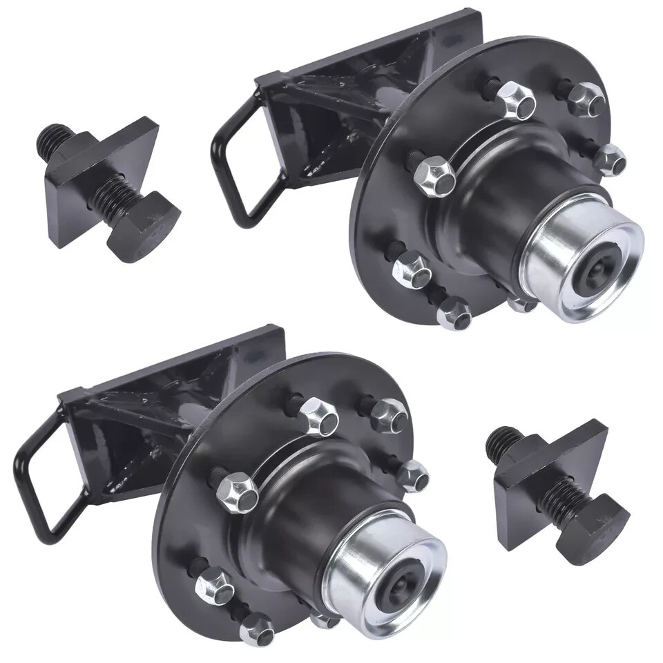 8 x 6.5 Lug Fast Bolt On Wheels FIT shipping Container 8000LB Hub Spindle Kit