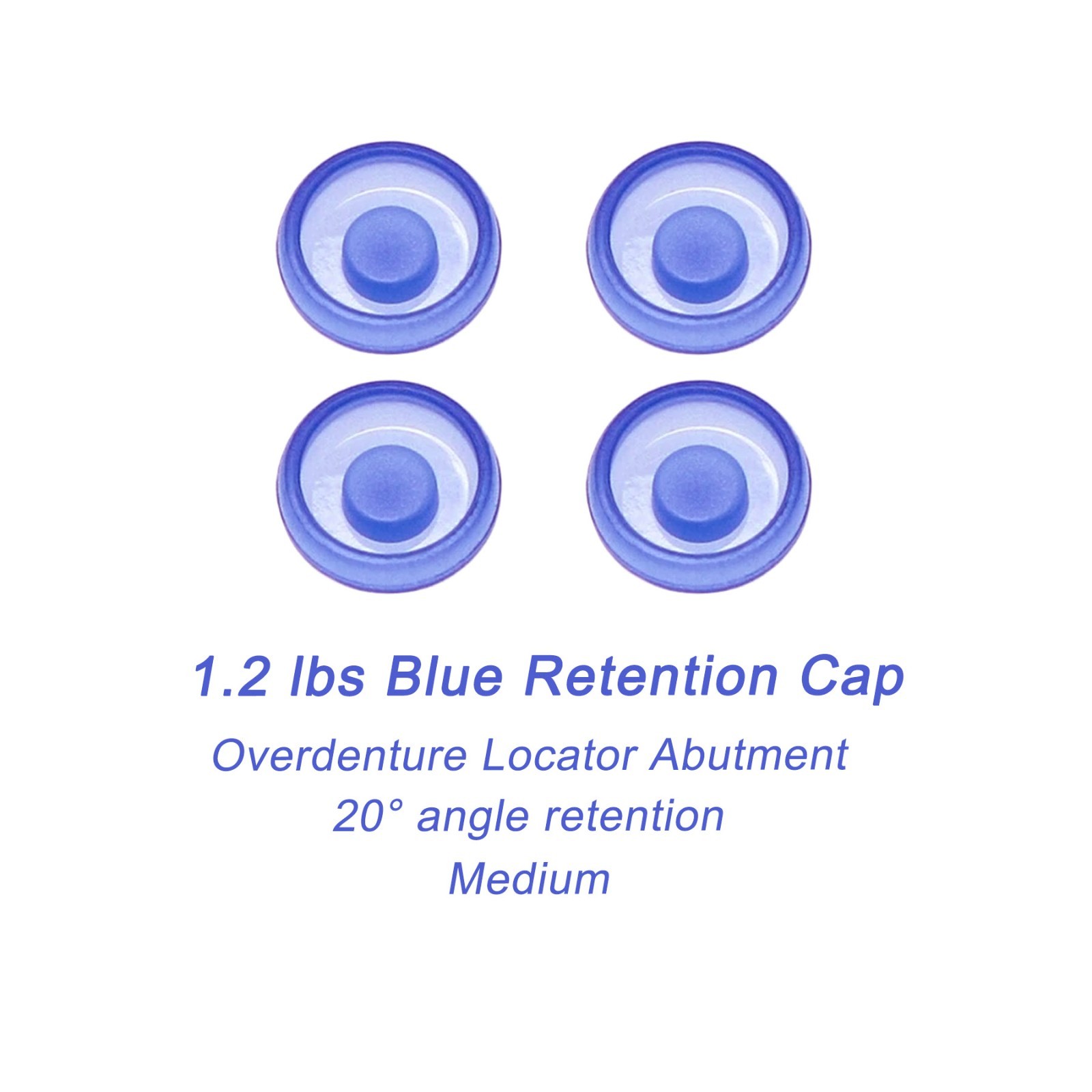 US 8Pcs Overdenture Retention Cap Inserts Set for Locator Abutment